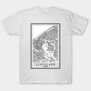 Cleveland City Map T-Shirt